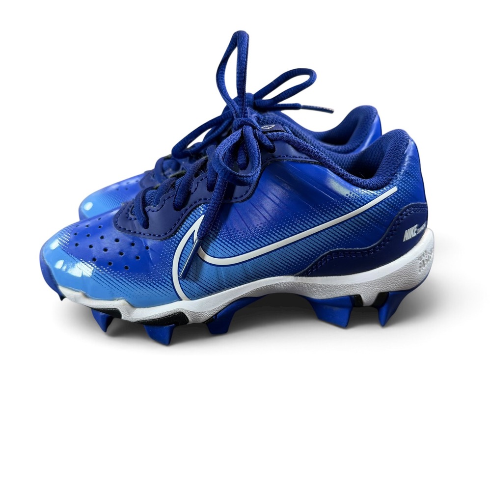 Nike Kids Fast Flex Diamond Baseball Cleats Blue White DJ6525-414 Size 12C